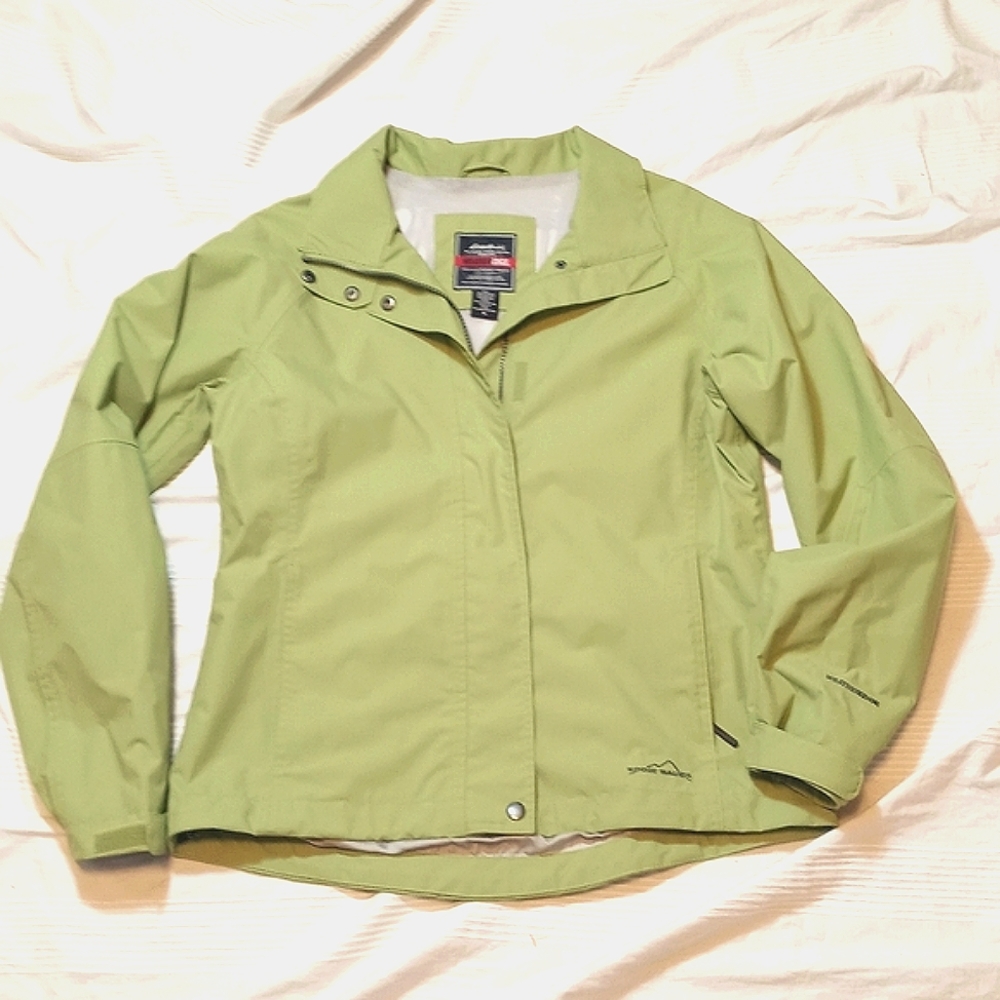 EDDIE BAUER WEATHEREDGE RAIN JACKET WOMENS M WATERPROOF COAT